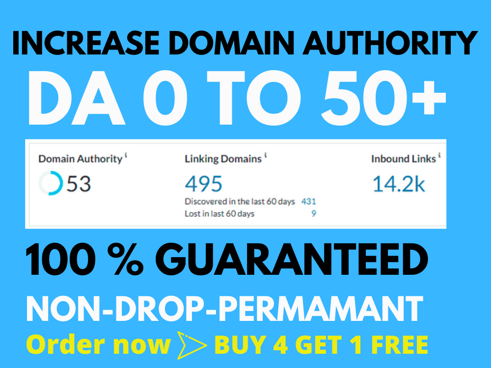 I Will Increase Domain Authority Increase Da Moz Da Plus In