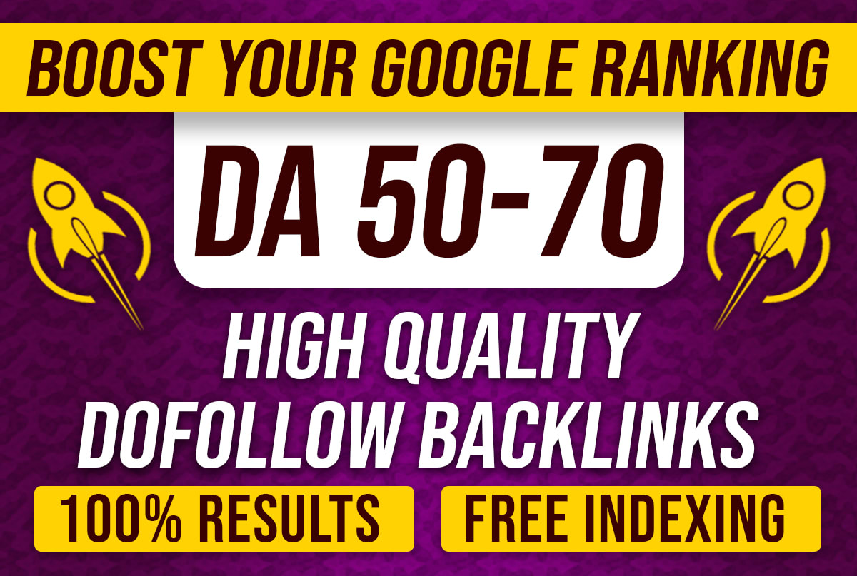 I will create high authority TF, DA, DR 80 up to SEO dofollow backlinks