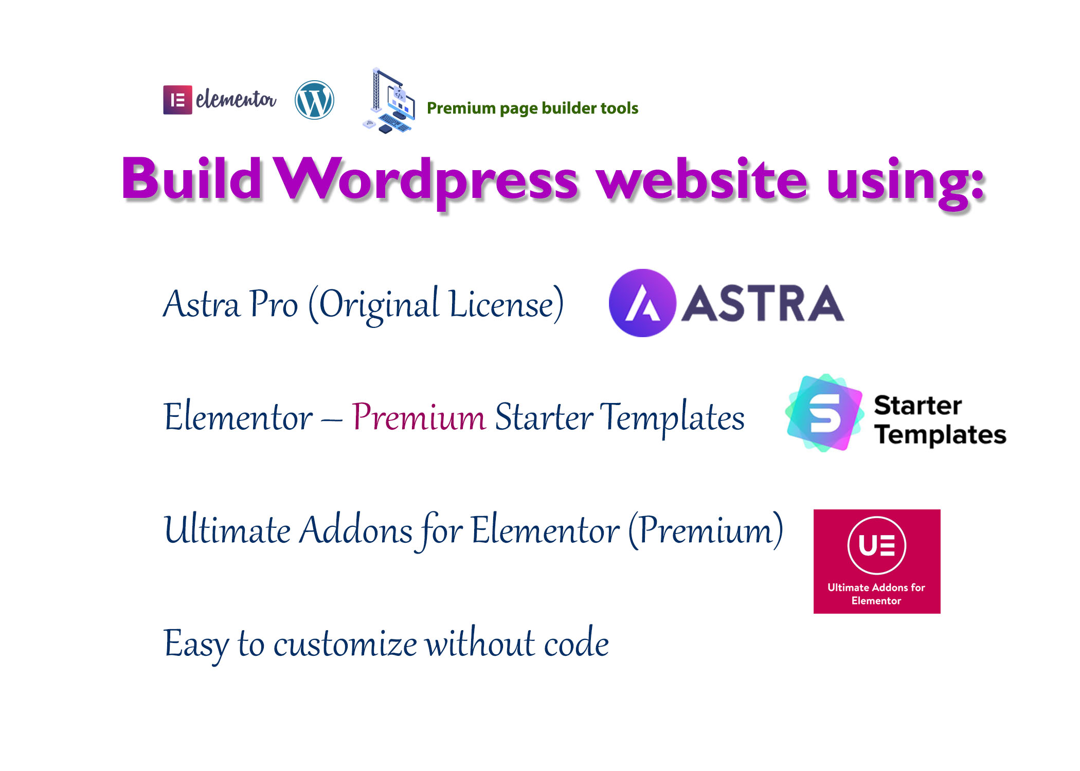 I will build wordpress website with Astra Pro (Premium Starter templates)