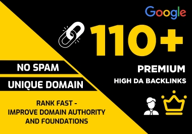 Crush Google Panda/Penguin with 110+ Ferocious DA 50+ Power Backlinks