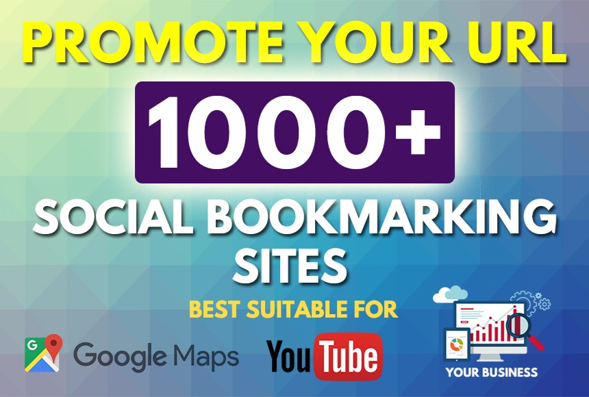 1000 Bookmarks Backlinks for your Website, Keyword and Youtube 