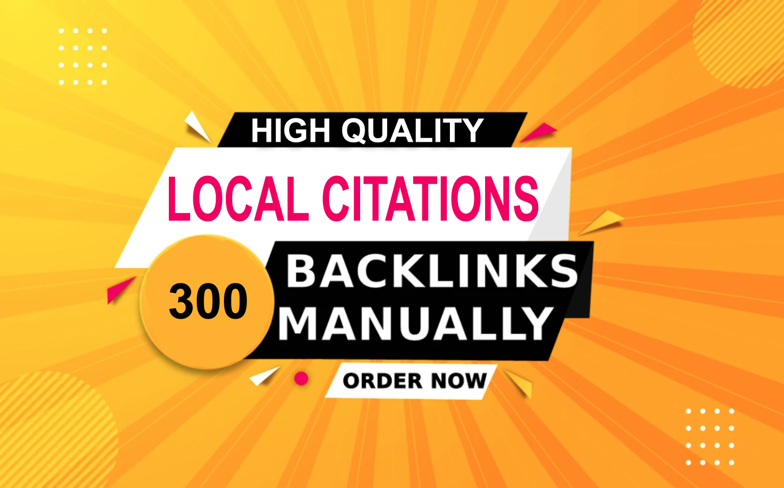 I will Do 300 USA Local Citations. You will get best work. Satisfaction Guaranteed!!!