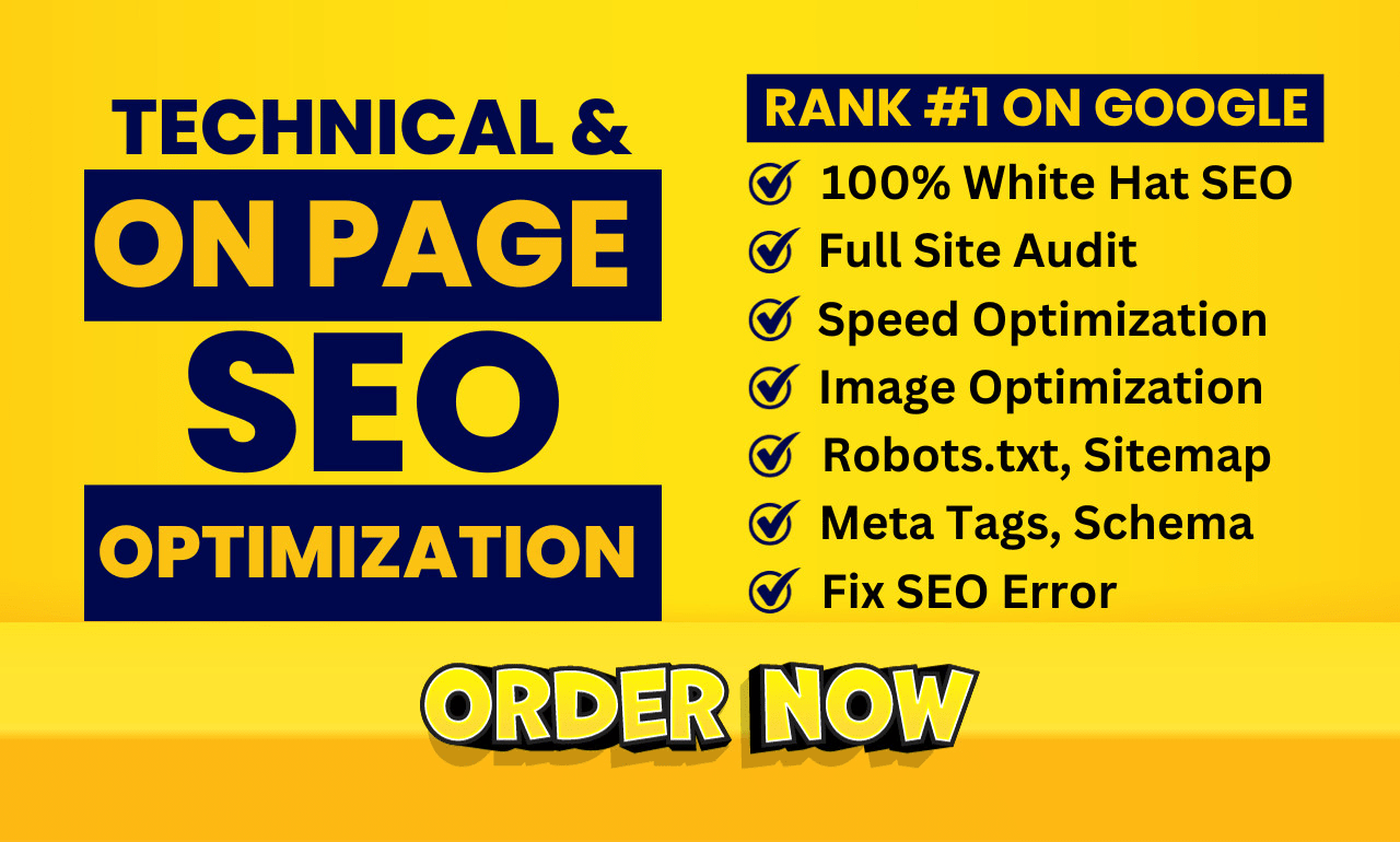 Complete On-Page & Technical SEO Optimization for Your Website