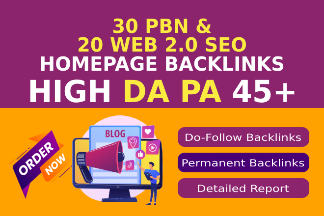 I Will Create 30+ PBN Backlinks & Web 2.0 Backlinks For Google Ranking