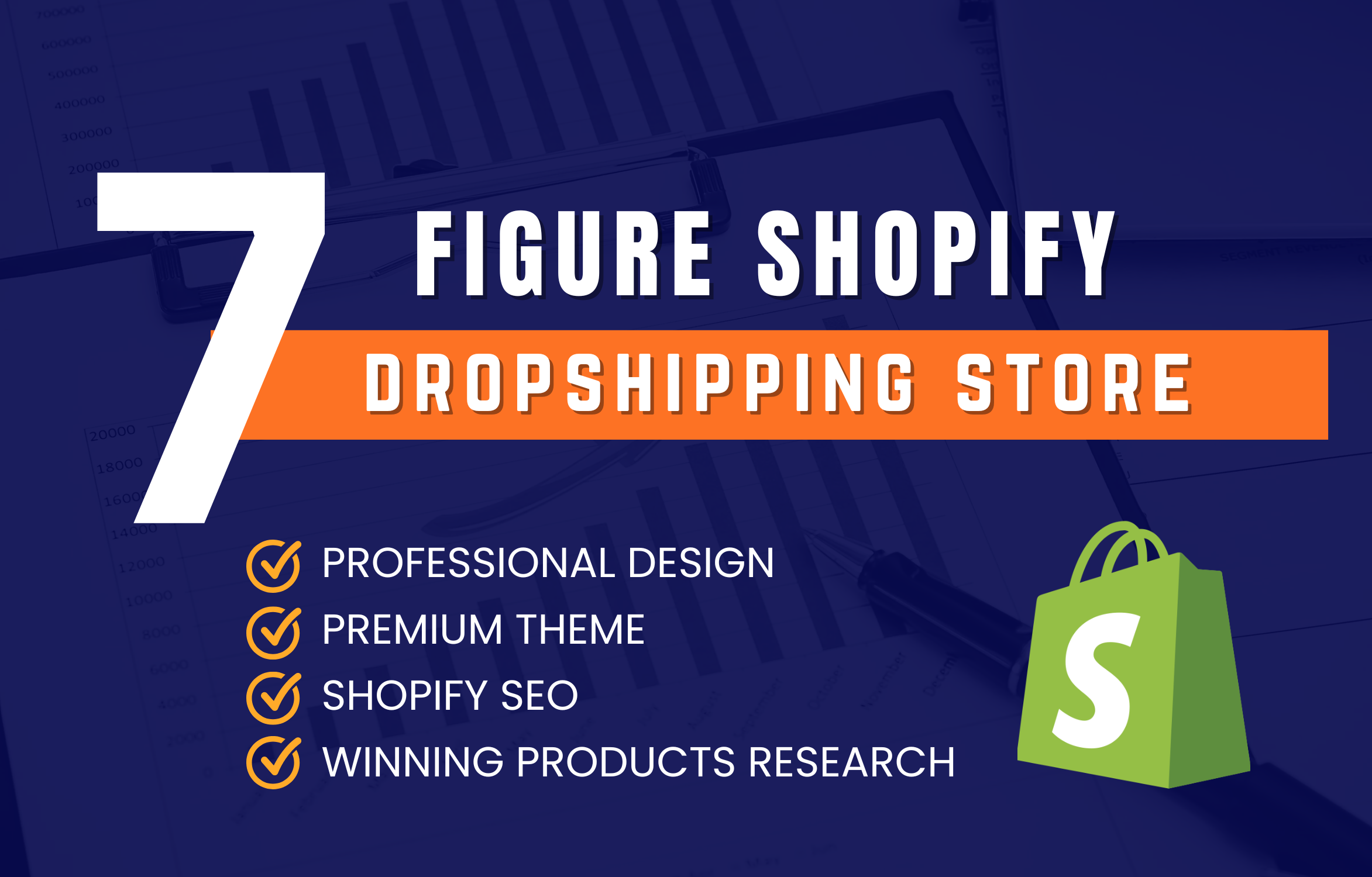 I will build 7 figure shopify store shopify website dropshipping store