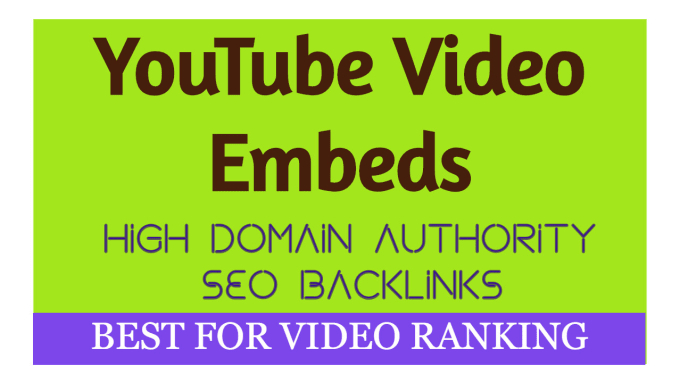 Boost Your YouTube Video with TOP 200+ Web2.0 Embeds & SEO Keyword Articles