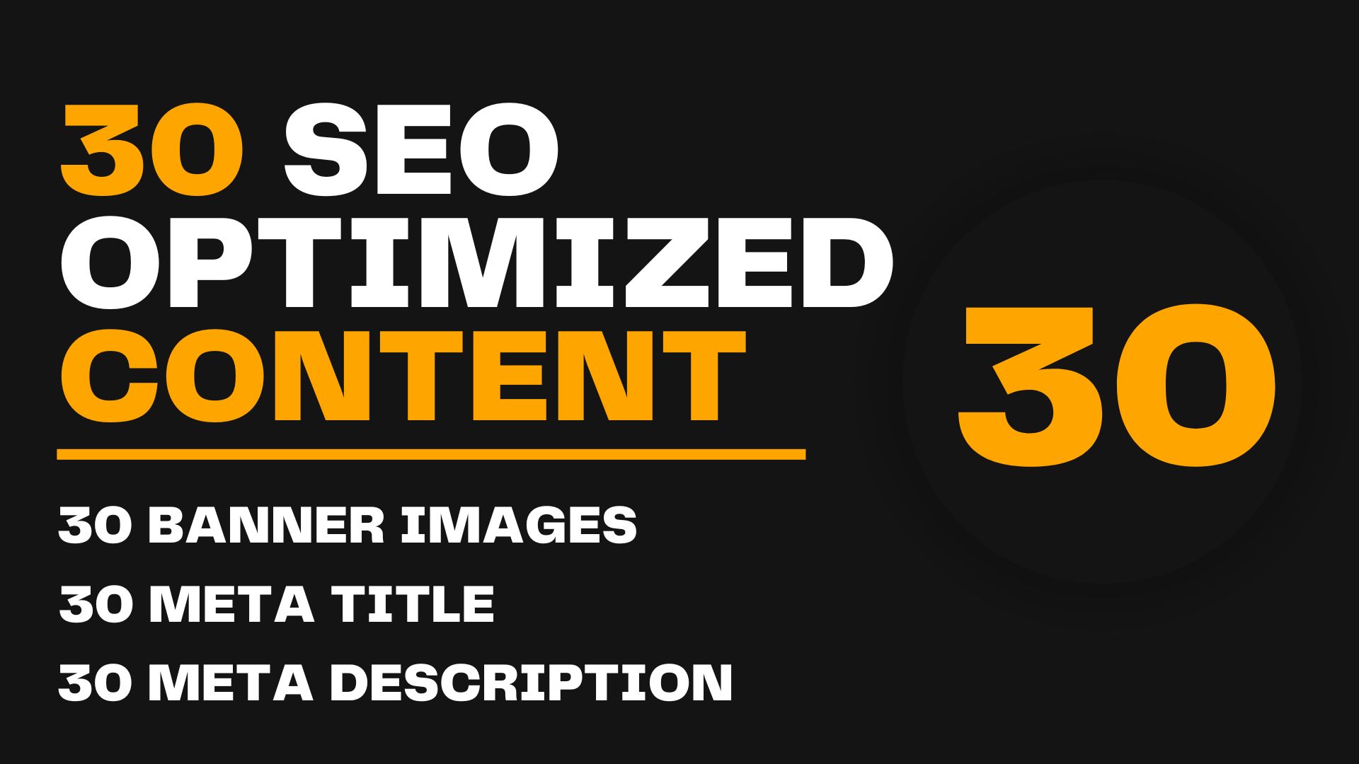 30 Fully SEO Optimized blog including Meta Description and FAQ's.