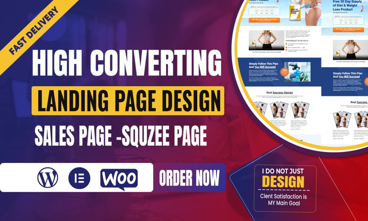 I will design high converting landing page,sales page or squeeze page as per as your reference