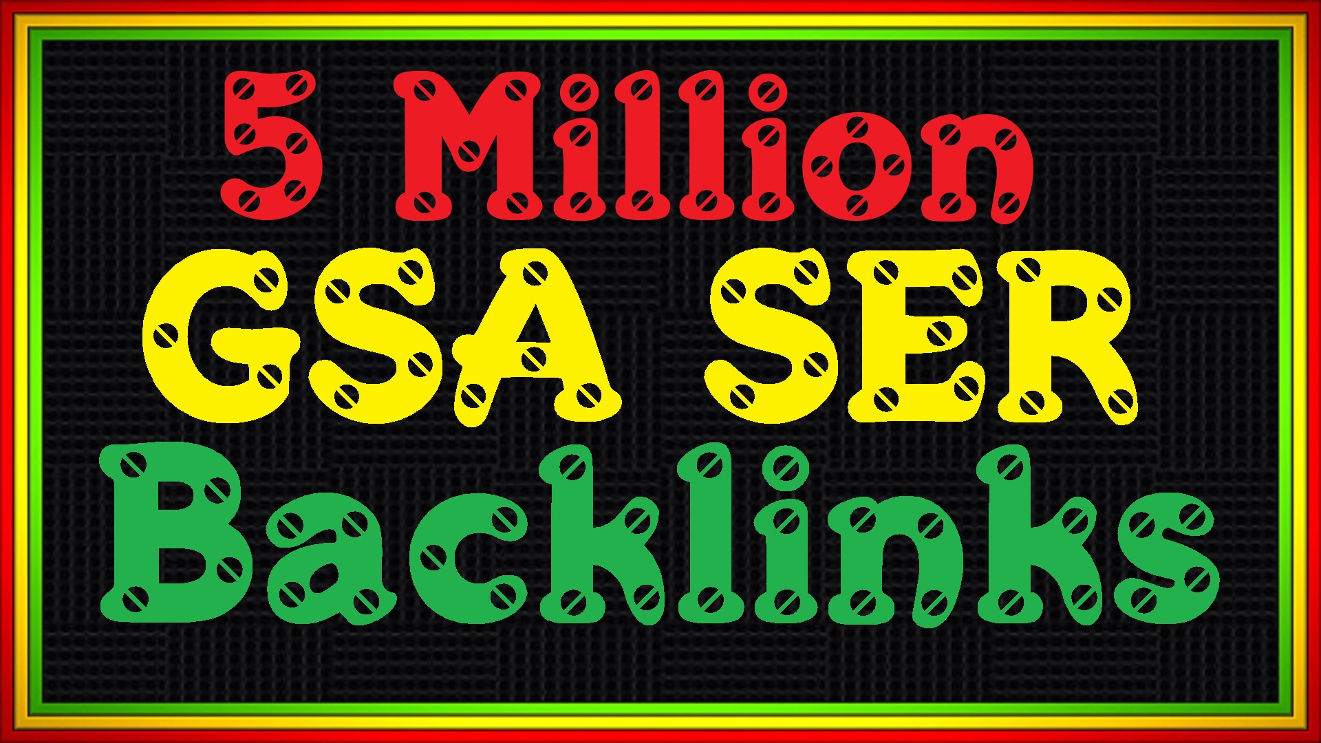 5 Million GSA ser Backlinks on low to Medium sites