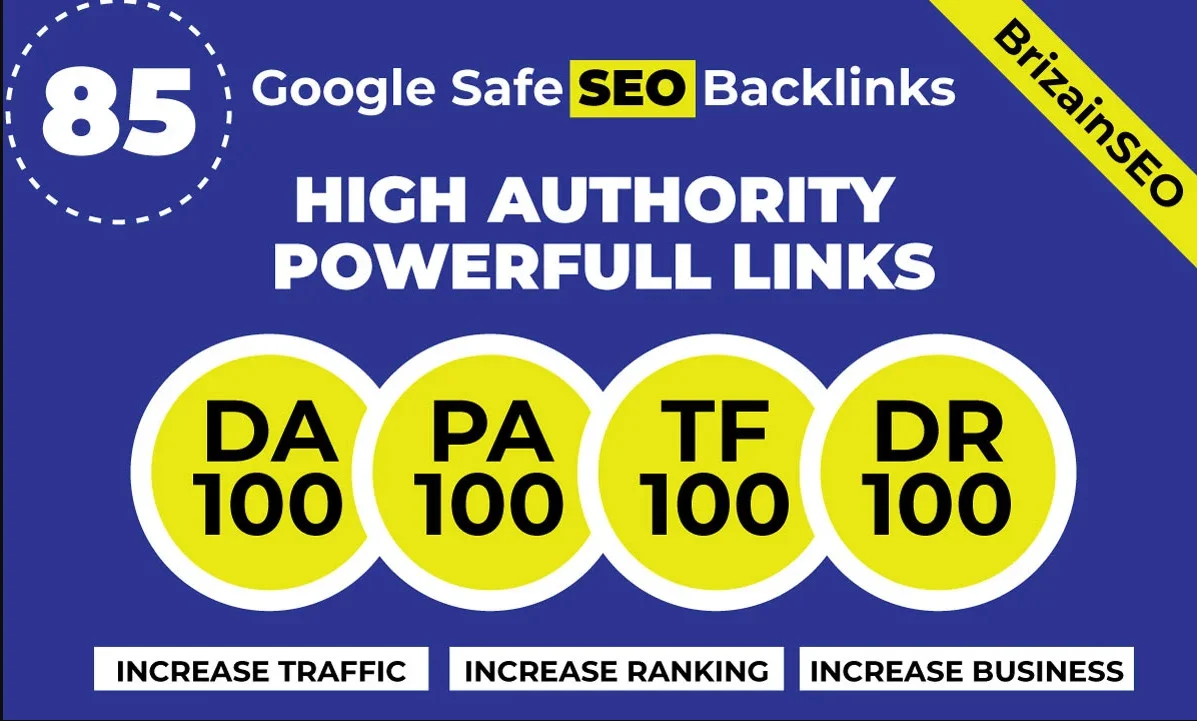 85 UNIQUE MANUALLY DO PR9 SEO BACKLINKS ON DA100 & TF CF 100 DOMAIN