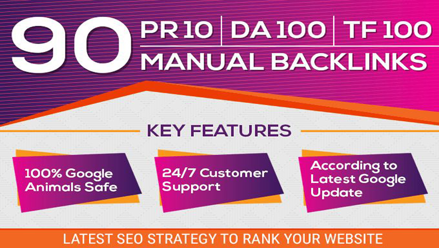 I will do 90 unique manual pr10 da100 backlinks 