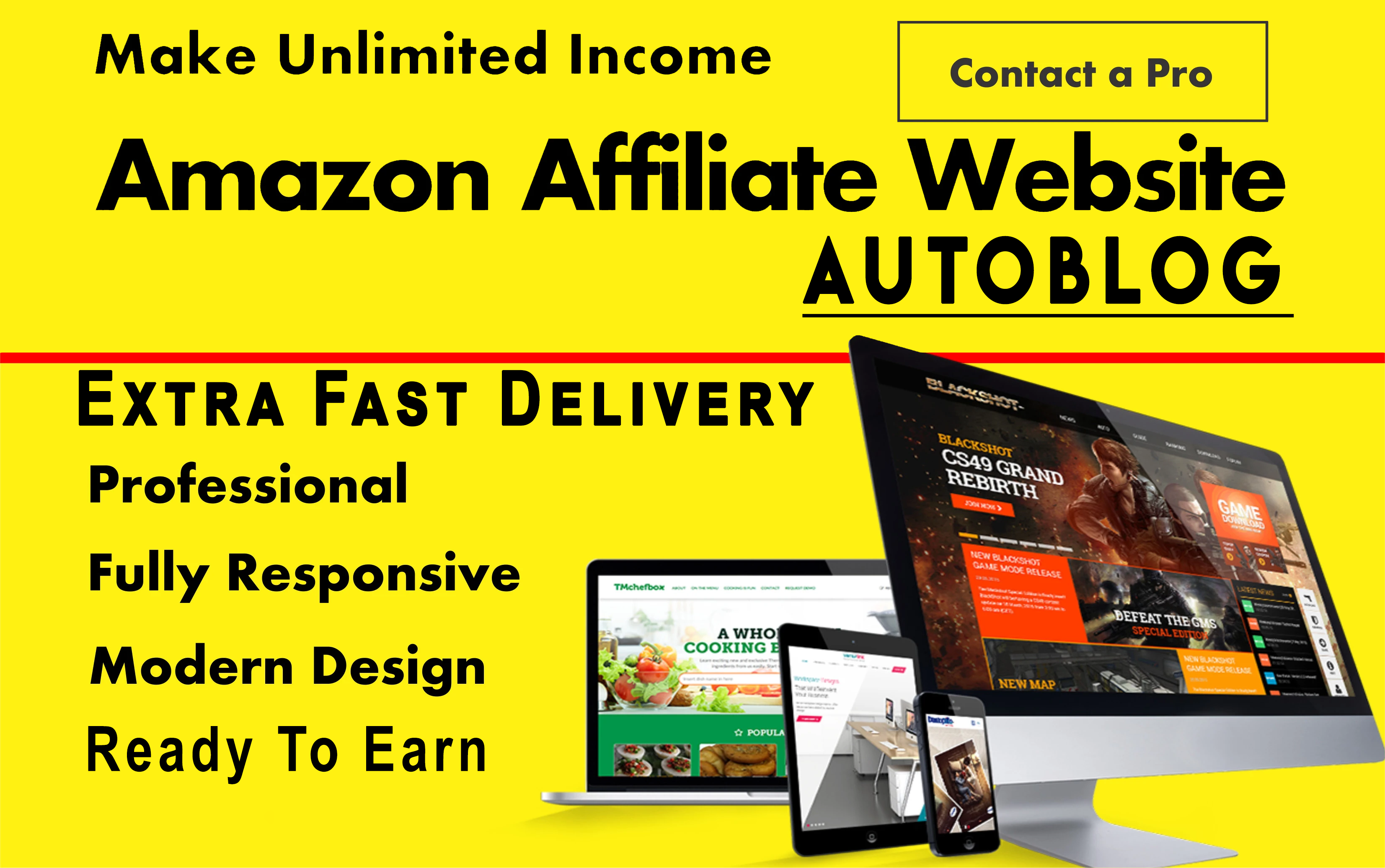Design Amazon AutoBlog Affiliate WordPress Website for $25 - SEOClerks