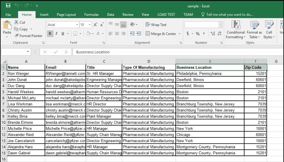 web research excel sheet
