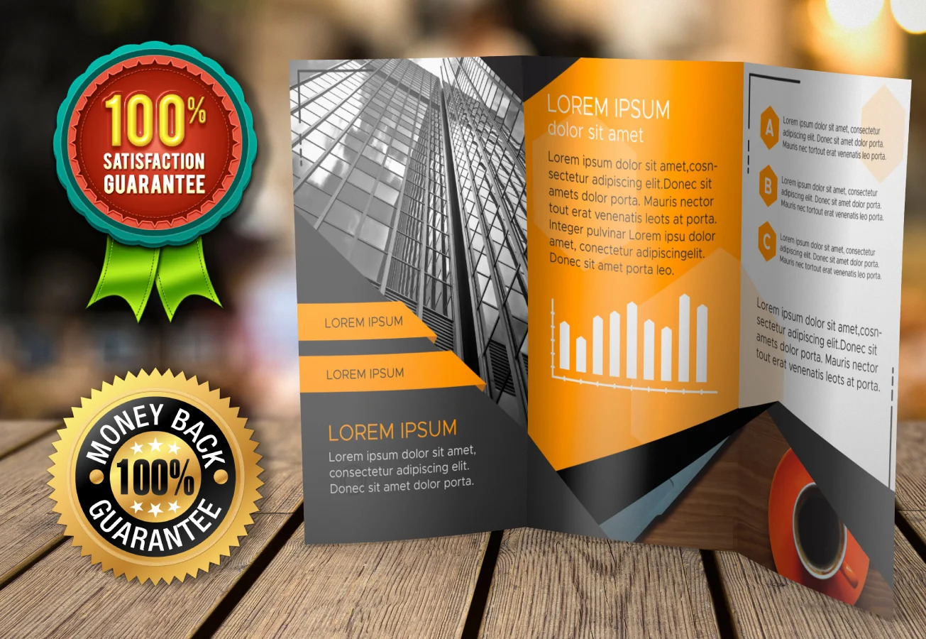 I will attractive and creative 3 fold brochure design for your business