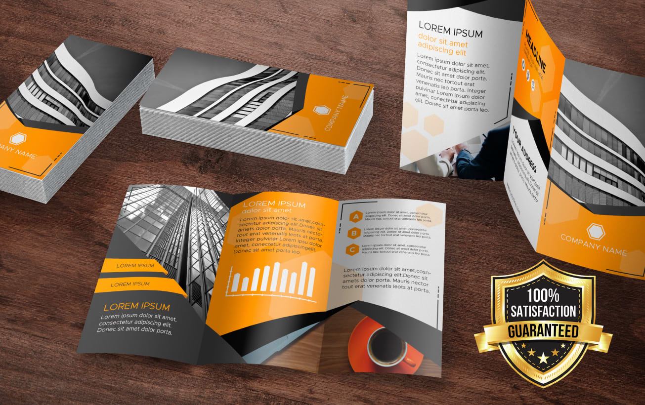 I will attractive and creative 3 fold brochure design for your business