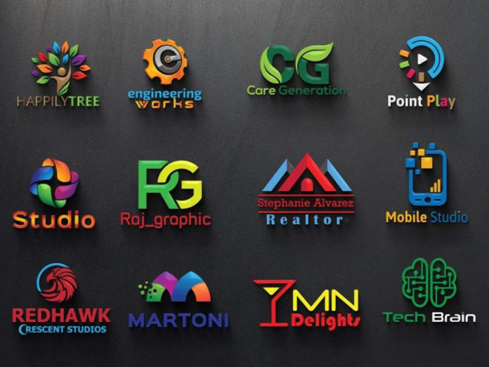 I will do modern luxury 3D logo design for $30 - SEOClerks