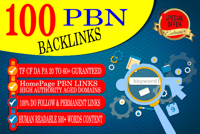 Create 100 Homepage Pbn Backlinks 100 Dofollow Permanent Links With High Da Pa Cf Tf Web2 0 For 9 Seoclerks