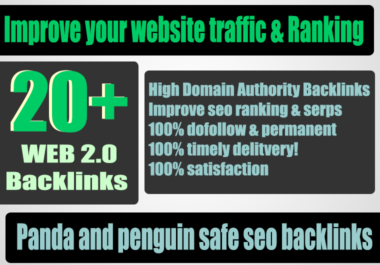 Build 20+ Backlink with high DA 38+ PA 40+, DOFOLLOW with 20+ Unique website