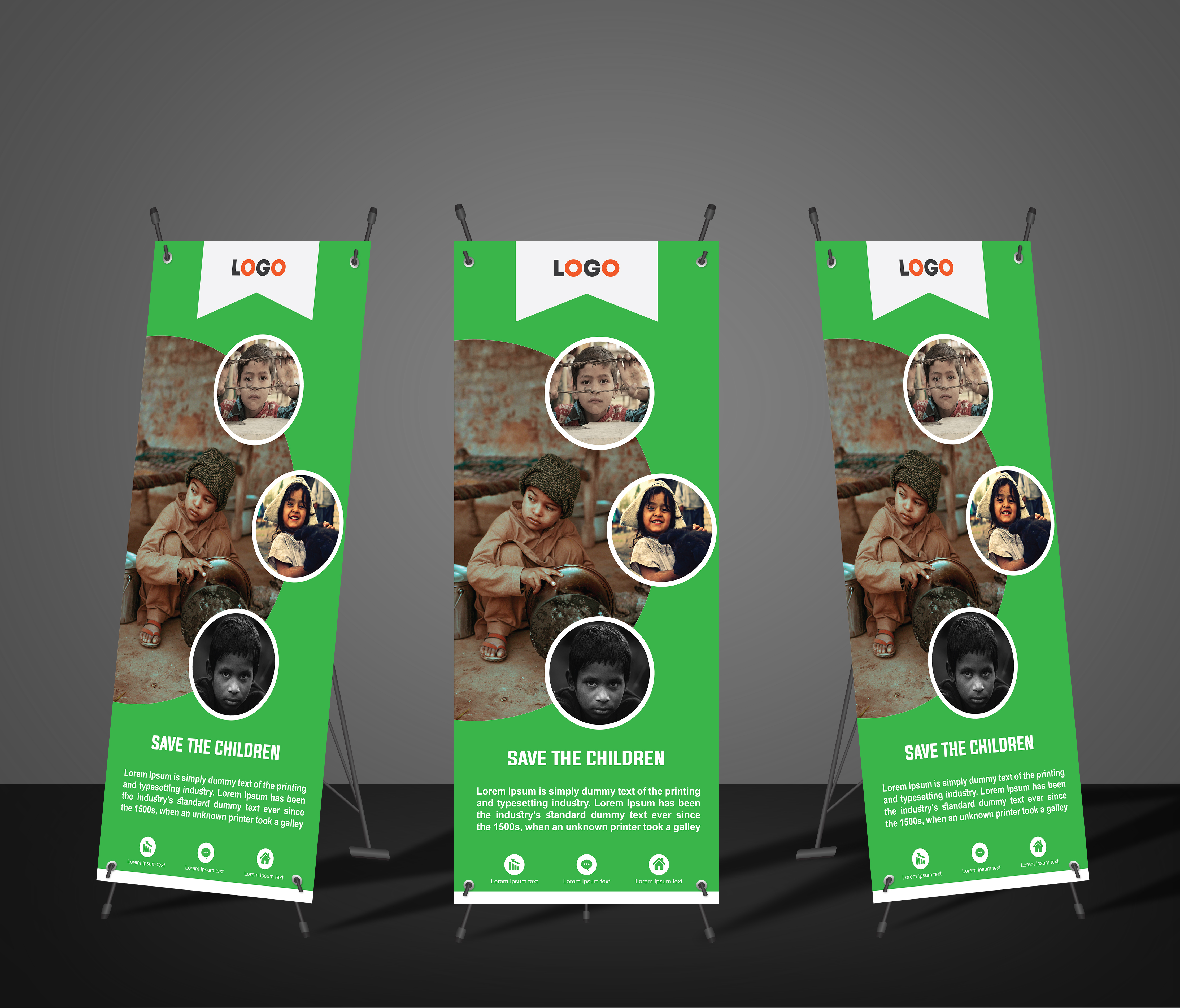 I will design creative roller banner for your business for $10 - SEOClerks
