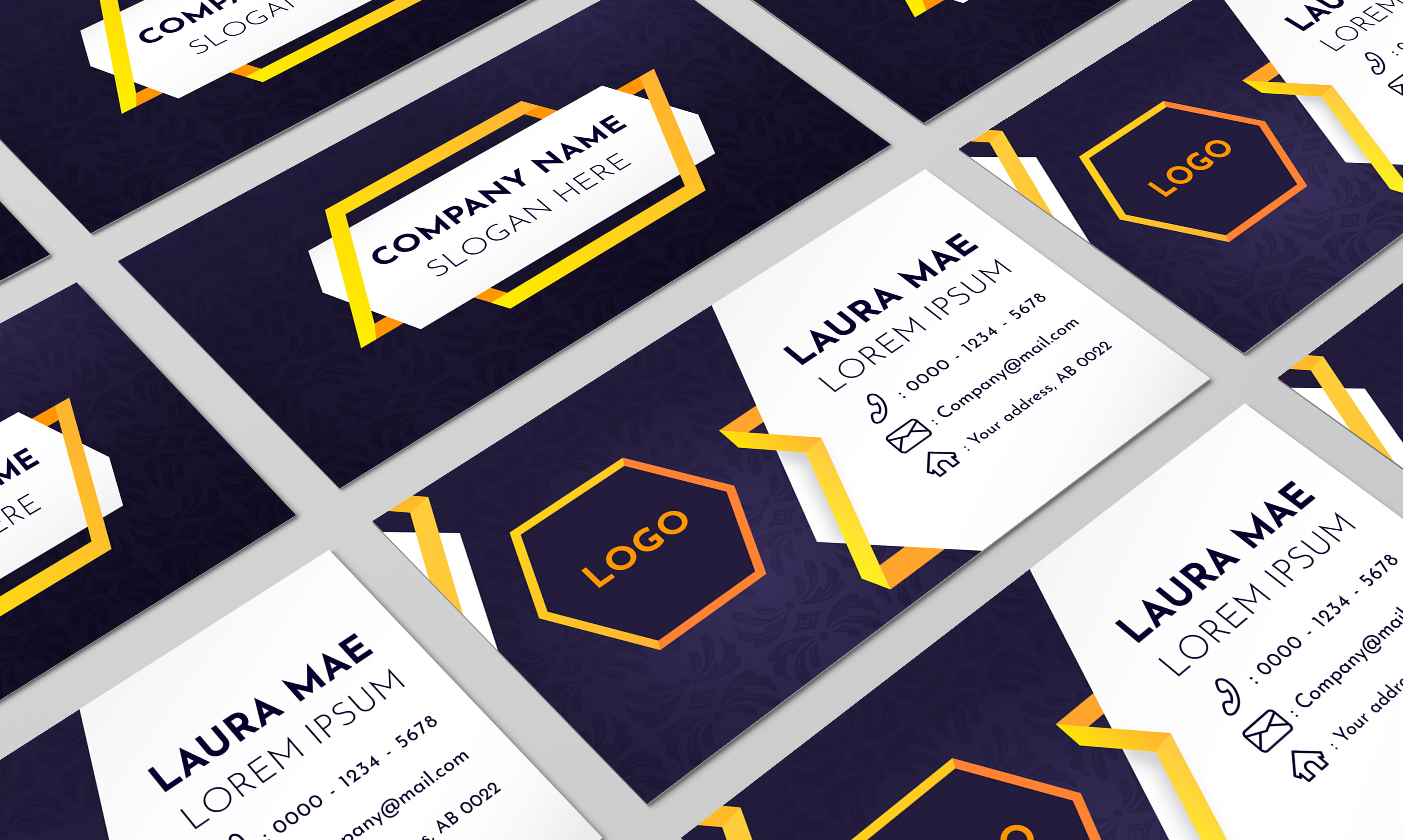 Luxury business card and business logo design