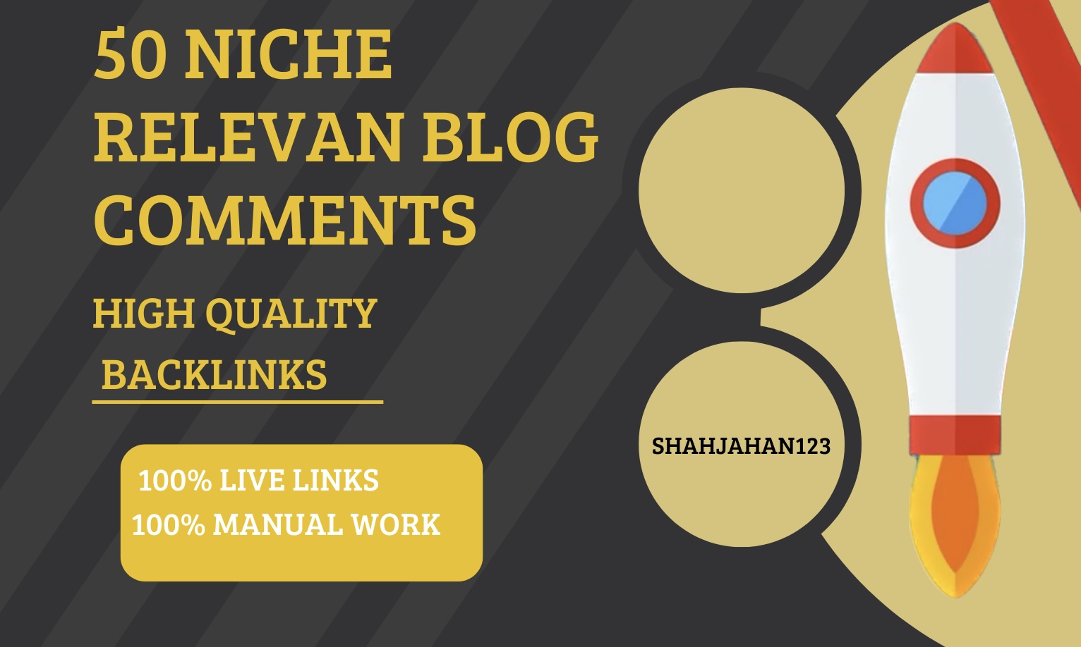 i will do 75 niche relevant blog comments SEO backlinks