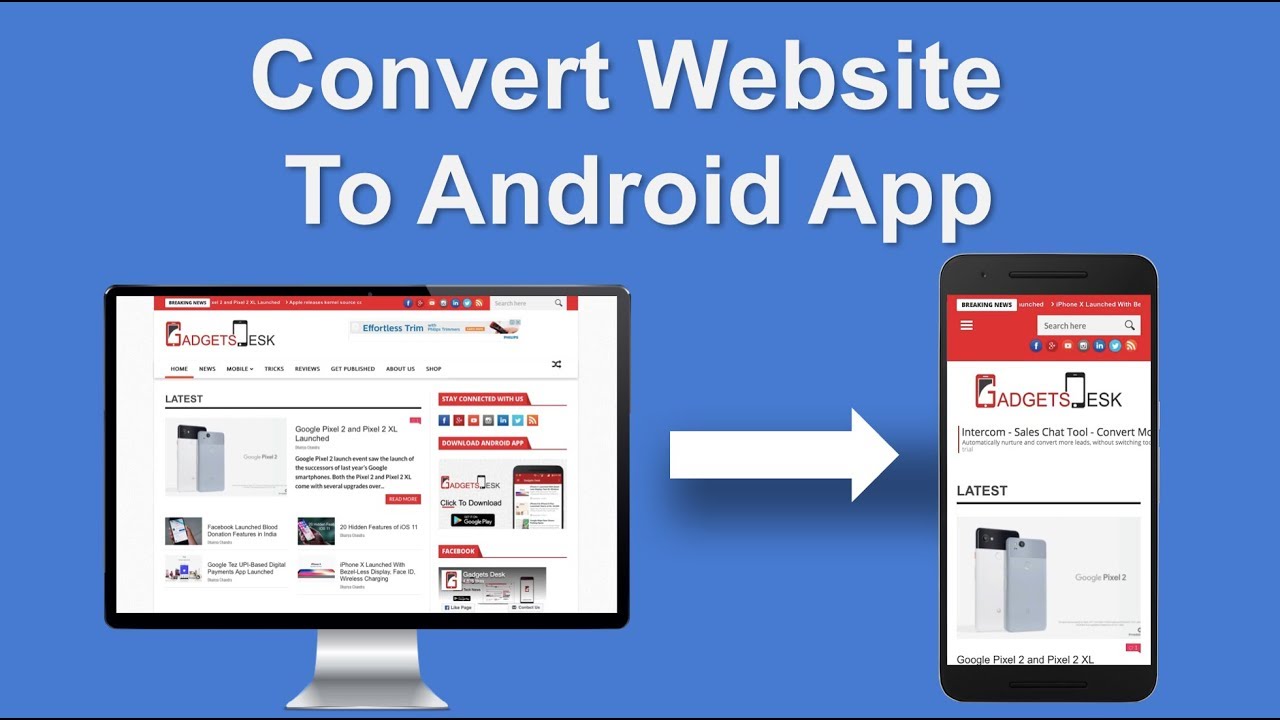 I will convert your website to cool android app 