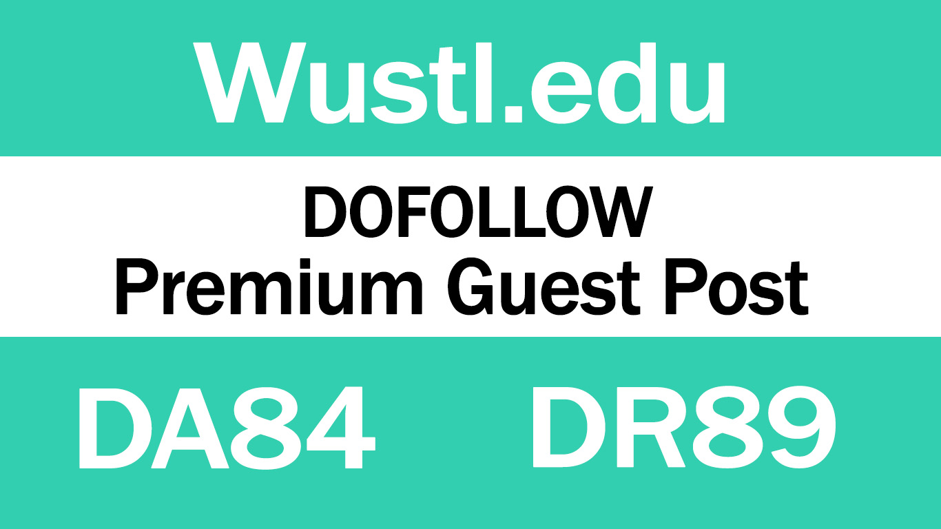 I Will write And Publish Guest Post On - Wusti.edu 