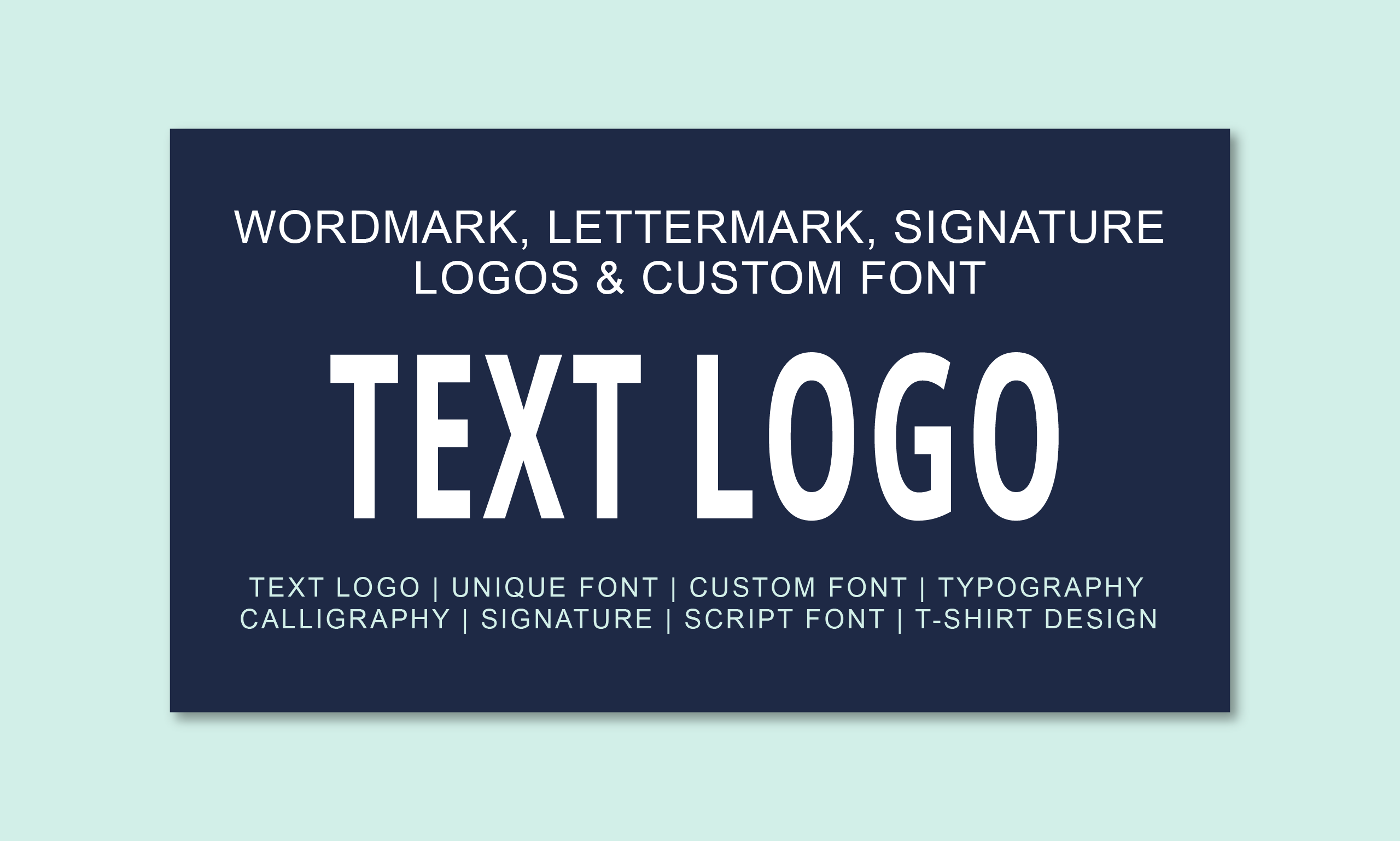 I will design clean and modern font, text logo, and full font for $10 ...