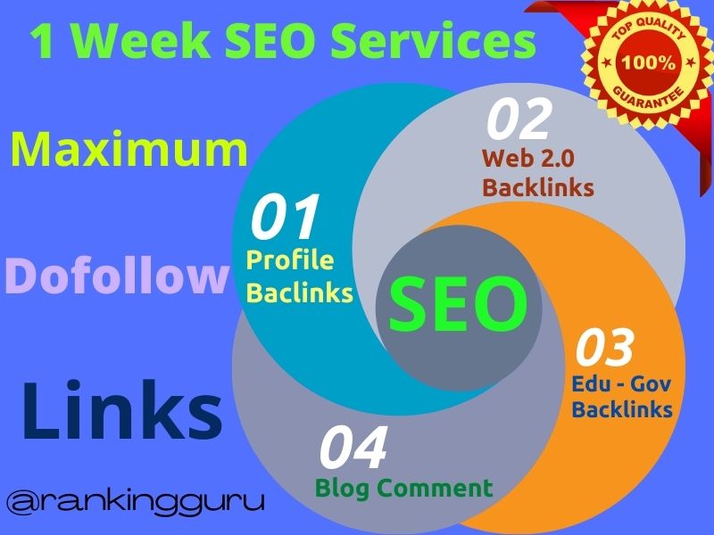 Upgrade 2024 multiple SEO Backlinks services for ranking your website on Google TOP page 