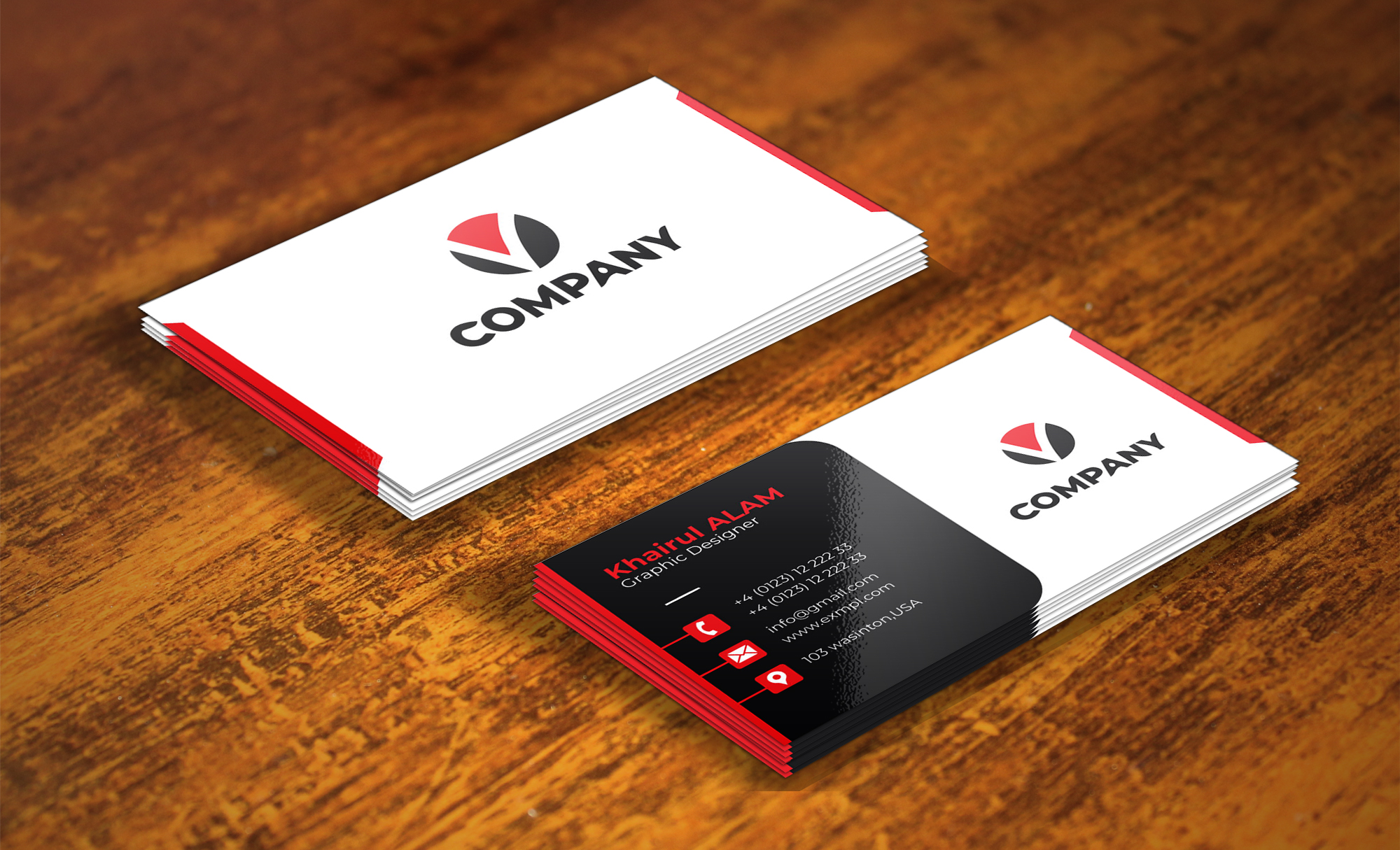 I will design professional modern minimal business card and stationery