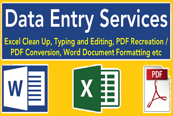 I will do Excel Data entry, Formulas and applying Vba and Macros for $5 ...