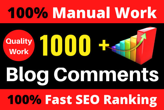 I will 1000 high quality blog comment fast ranking