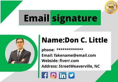 create html email signature outlook