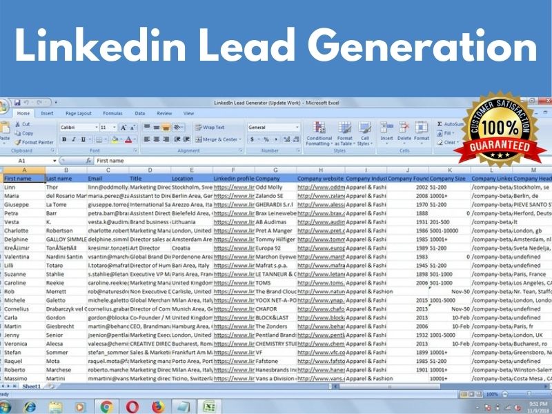 I will do targeted b2b LinkedIn lead generation email list building