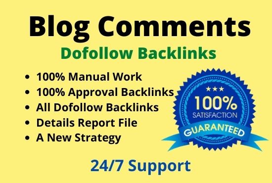 I will do Blog Comments with Dofollow links