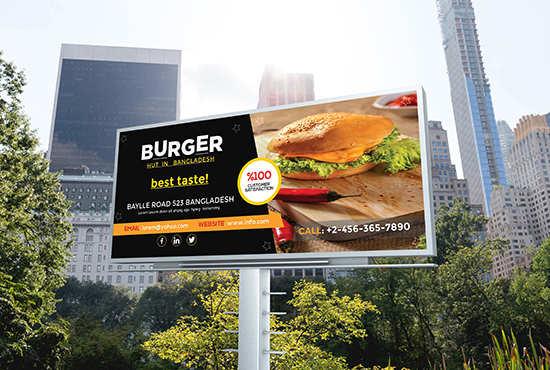 I will create print ready billboard design within 24hr