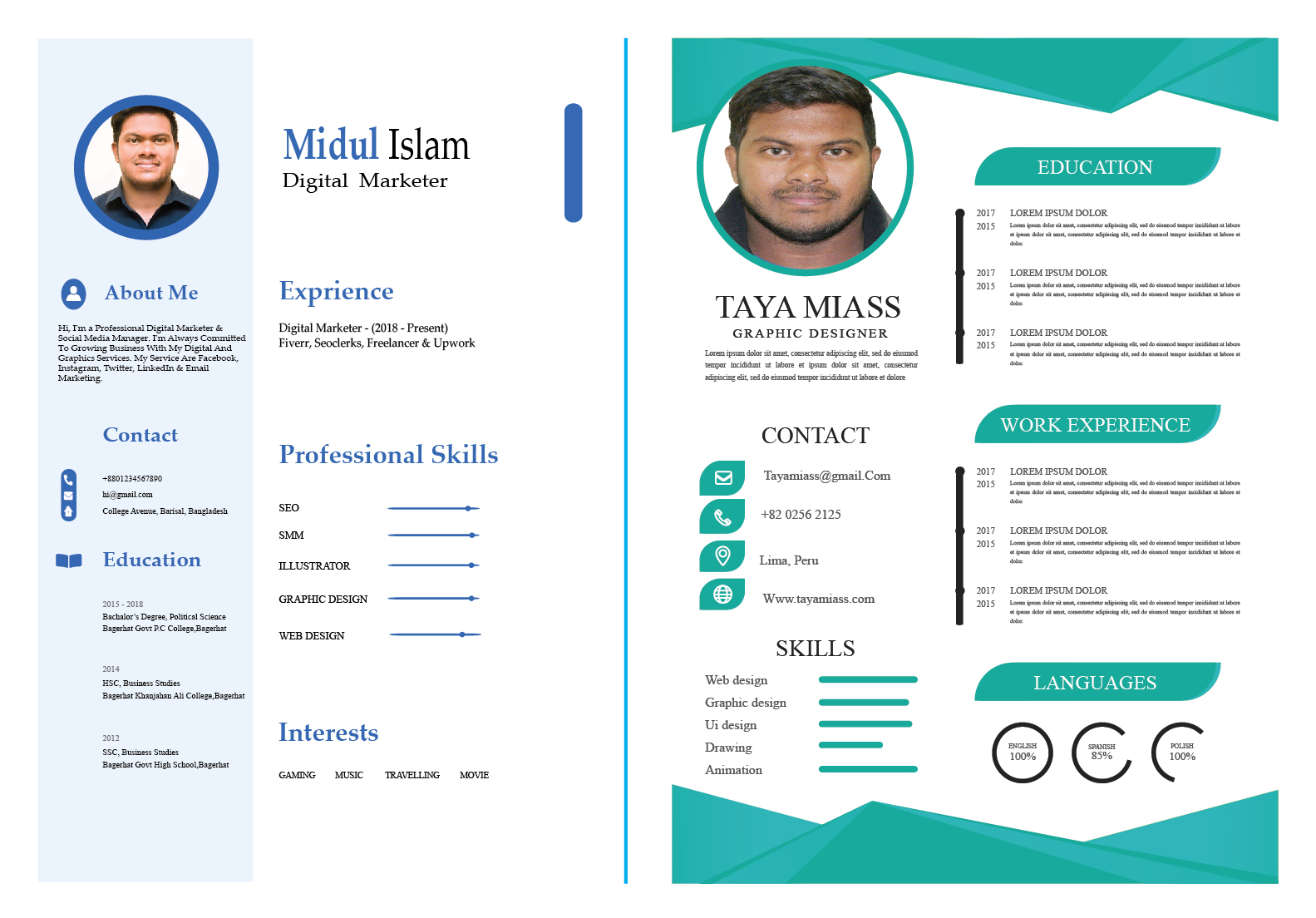 I will write and design a professional resume for you for $2 - SEOClerks