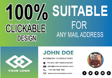 Create Impressive Clickable Email Signature Professionally