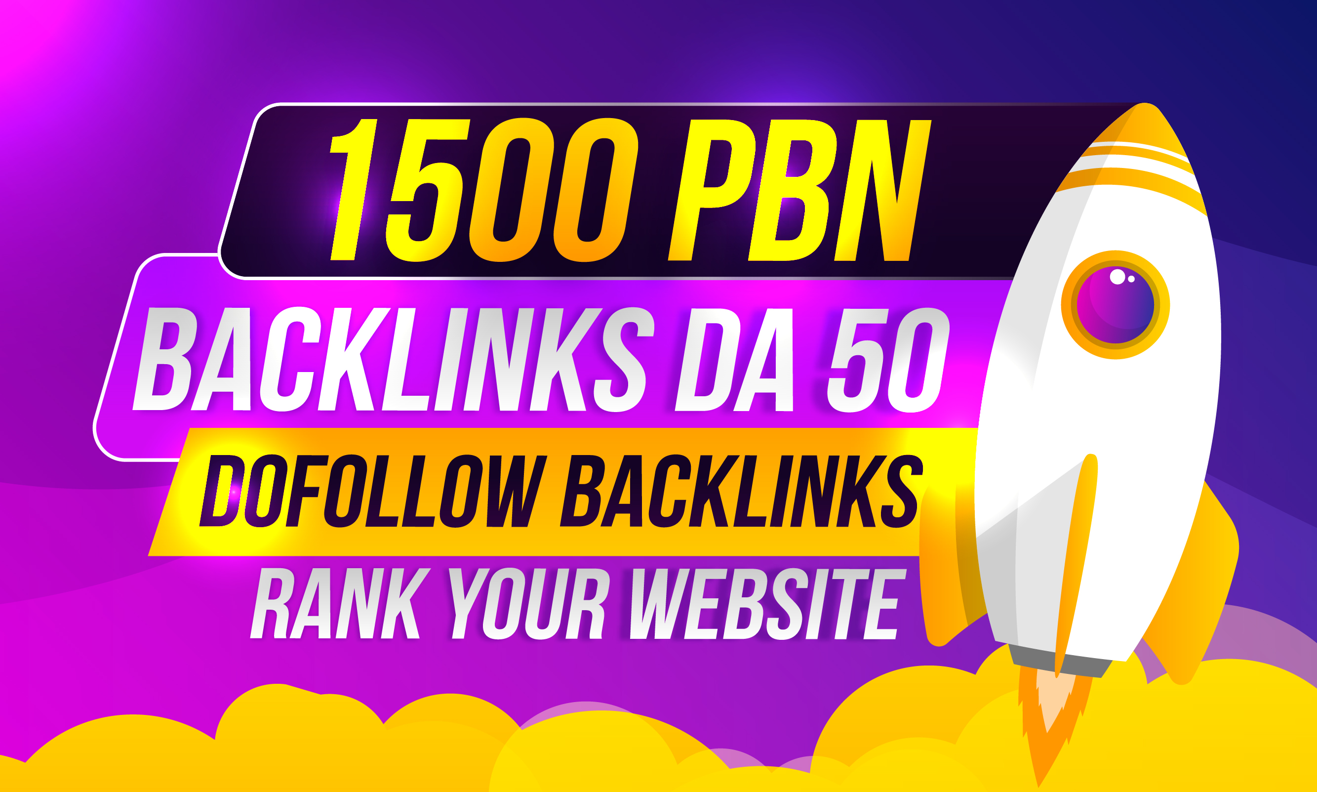 I will Provide 1500 HIGH DA 50 Plus Homepage PBN backlinks