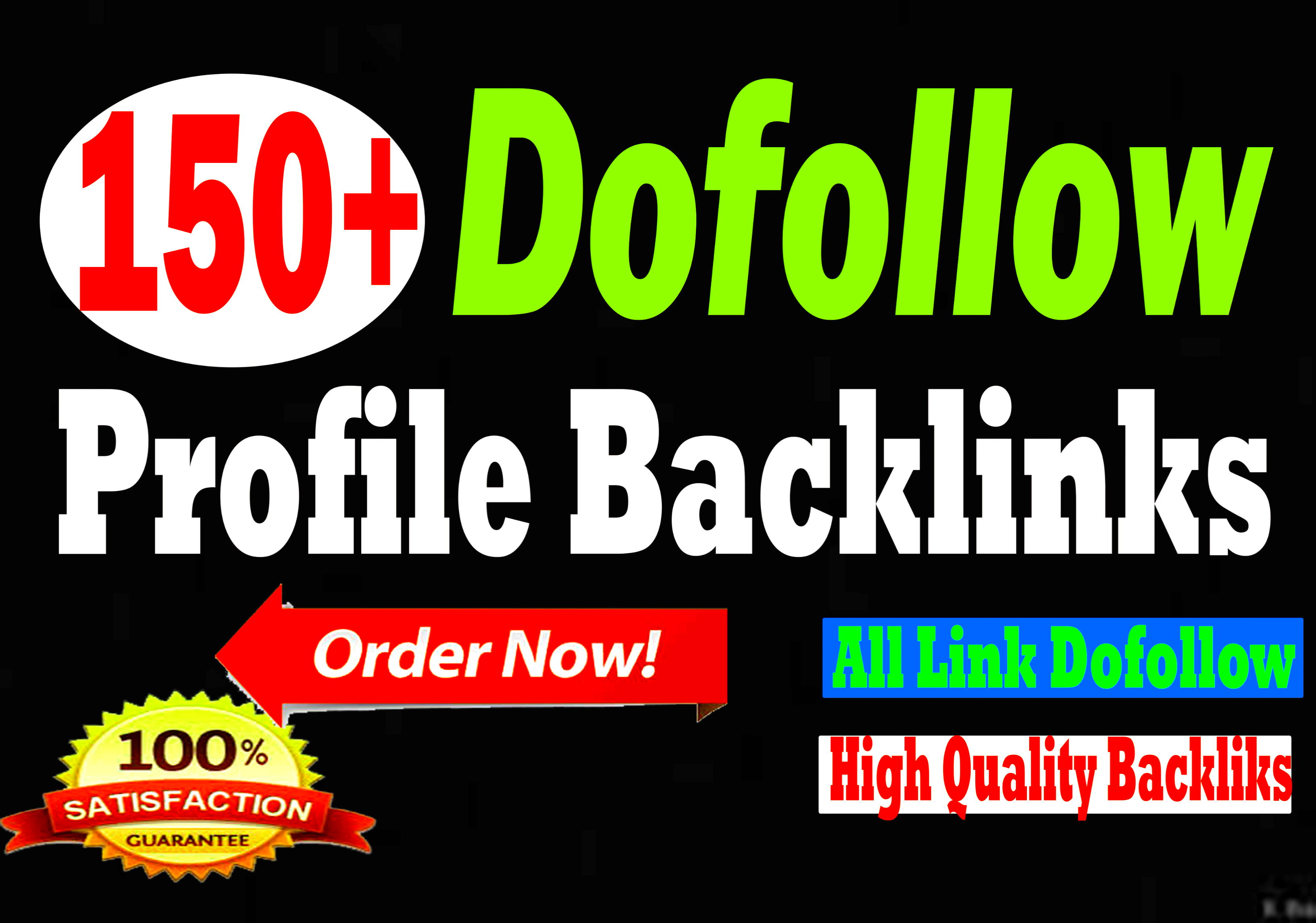 I will do manually 150 high quality profile creation backlinks