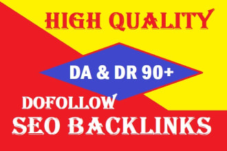 I will provide 50 DA & DR 90+ Dofollow Seo backlinks Boost your website top rank 