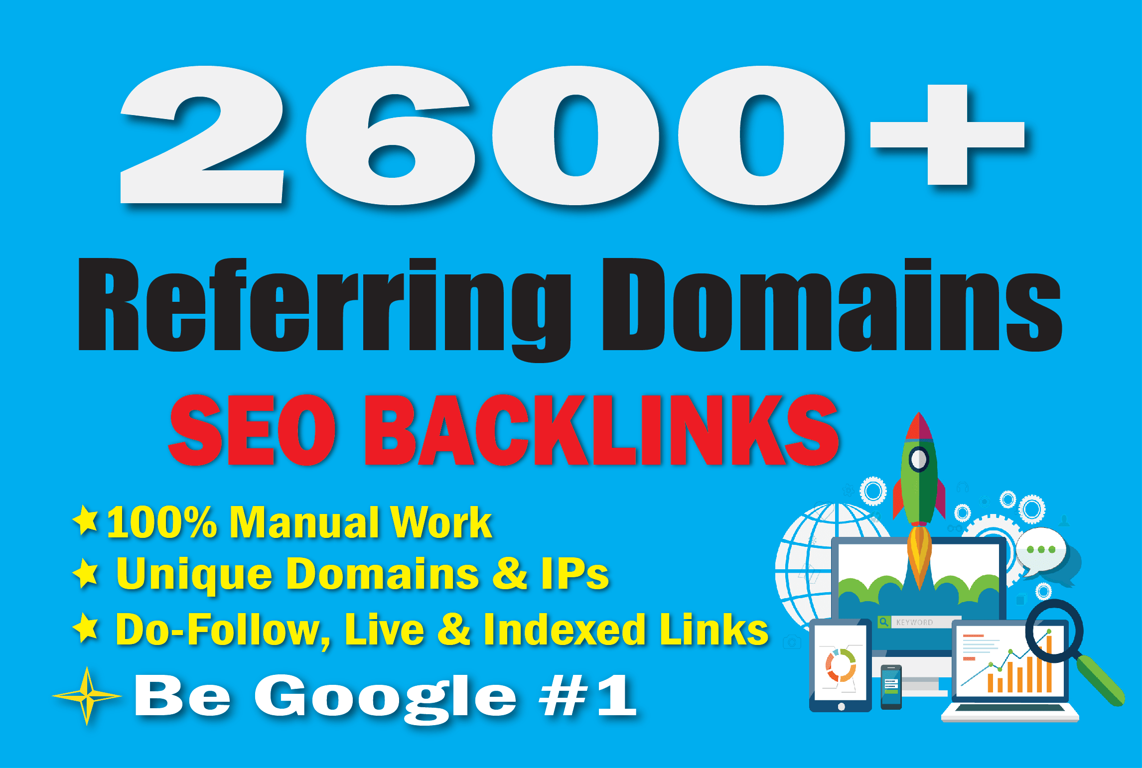 I will build referring domains SEO backlinks for website ranking and Top Google #1