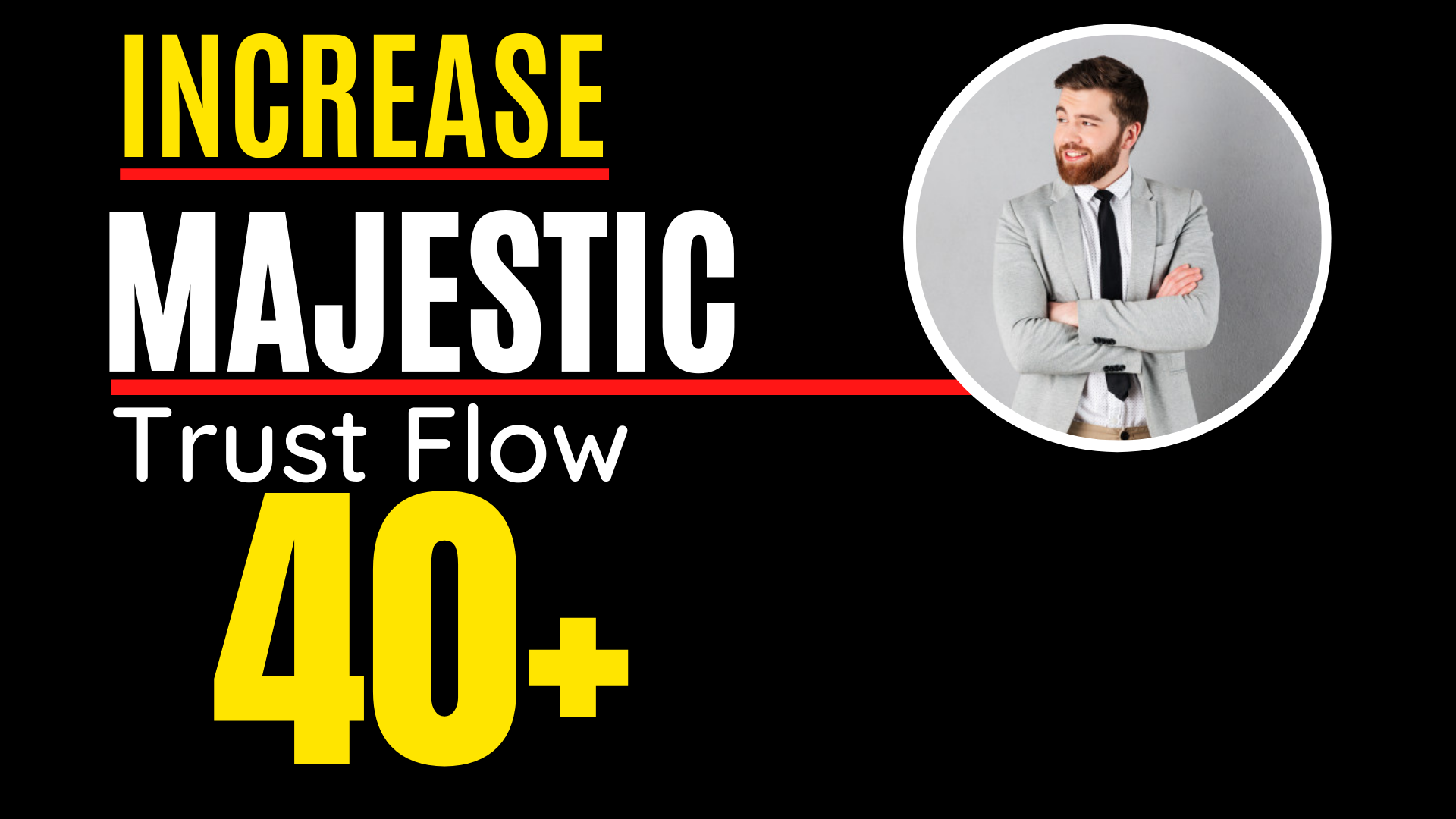 I will increase Majestic trust flow, majestic tf 40plus guaranteed