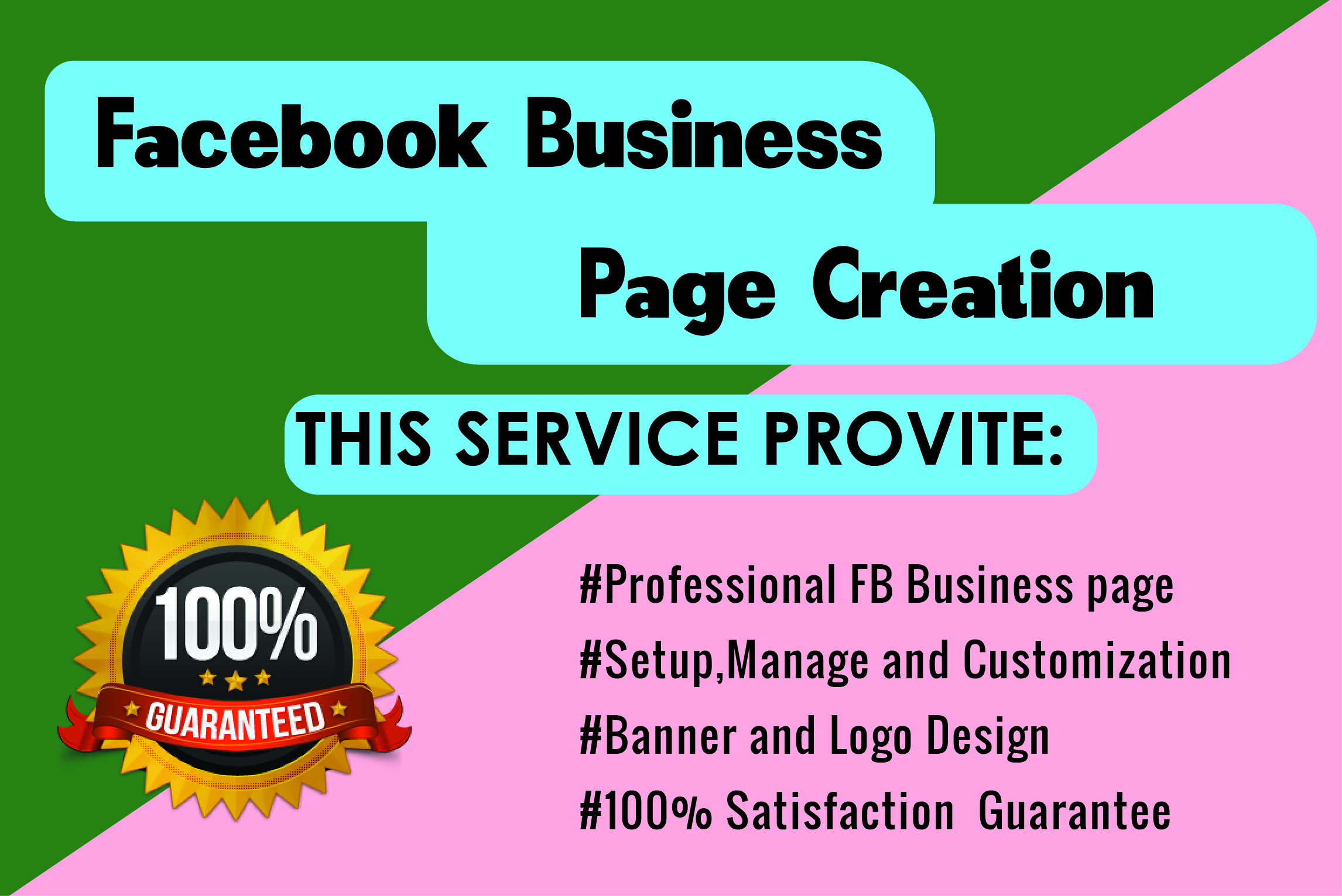 I will Create Facebook Business Page, Setup, Optimize and Customize for