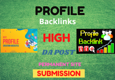 30 Profile Backlinks High Authority for Boost your website Ranking by manual link building