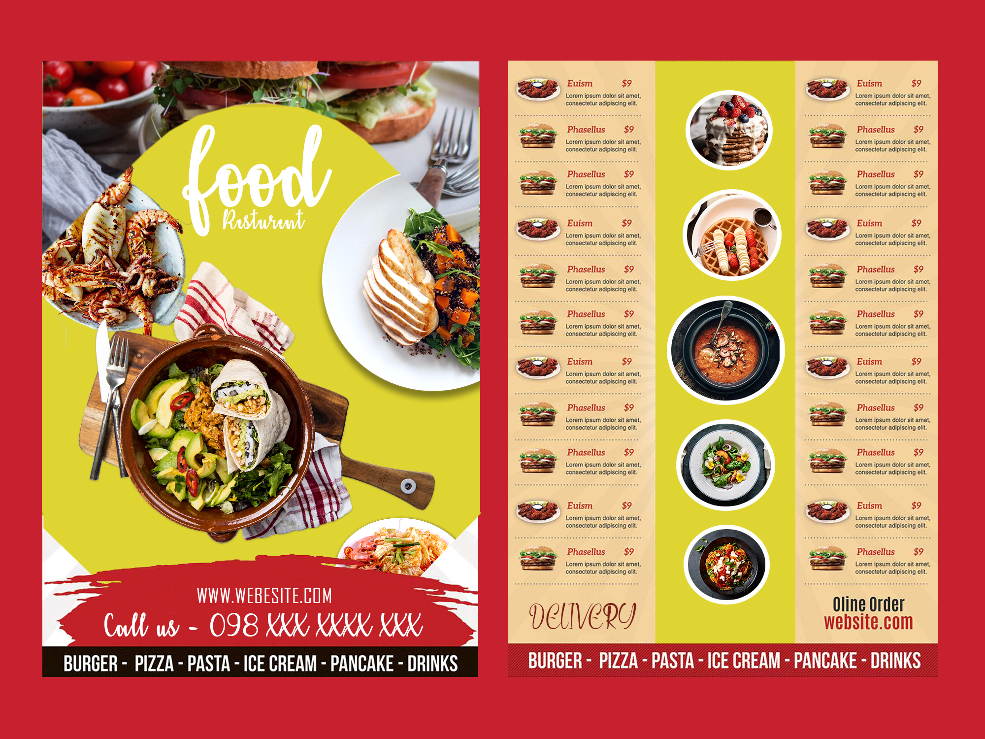 I Will Make Food Menu Restaurant Menu And Menu Board Design In 8 Hours