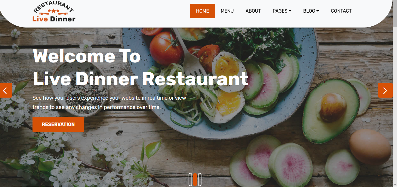 Restaurant Web Design with Adobe XD, HTML5, CSS3, JavaScript for 20