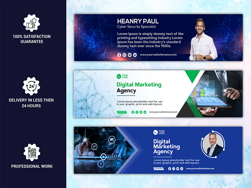 I will do professional linkedin cover and banner design for $5 - SEOClerks