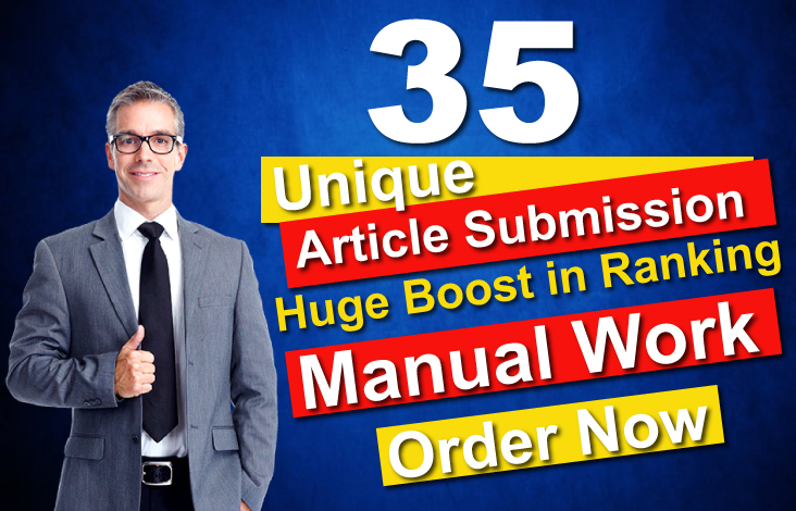 I will make 50 article submission seo backlinks