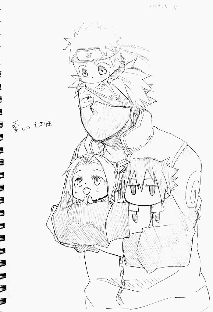 Naruto Team 7 Pencil Sketch | Naruto drawings, Easy drawings, Naruto team 7
